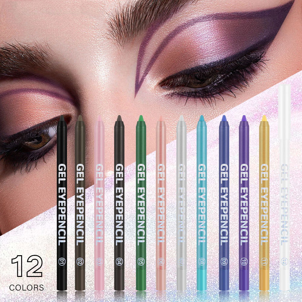 Matte Glitter Waterproof Eyeliner & Lip Liner Makeup Pen-image