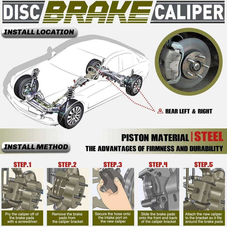 Pinza de freno trasera 2 piezas con soporte para BMW 228i 230i 320i 330i 428i 430i xDrive Foto 2 de 4