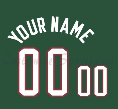 Basketball Milwaukee Bucks Customized Number Kit For 2006-2015 Road Uniform