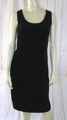 Robe Vintage Louis Féraud - Velours Noir, Taille Ajustée 2-4, Style Années 60