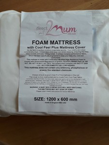 cot mattress 1200 x 600