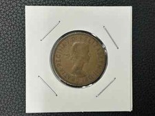 1964 United Kingdom Half Penny Coin Queen Elizabeth II Bronze Sir Francis Drake