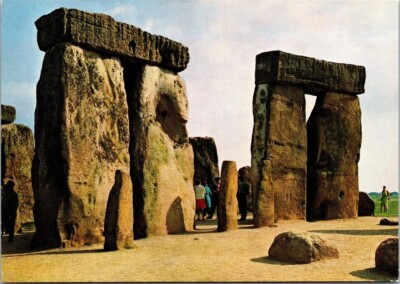 Salisbury Wiltshire England UK, Stonehenge, Bluestone Horseshoe Vintage Postcard