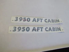 CRUISERS 3950 AFT CABIN HUNTER GREEN PAIR (2) DECAL 24 1/4" X 2 1/8" MARINE BOAT