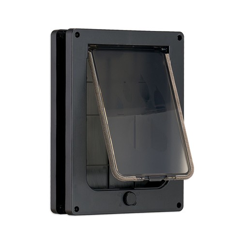 4 Lockable Way Pet Doors Flaps Frame 34.8*26CM for Small Medium Cat Dog Pig Free - Picture 2 of 11