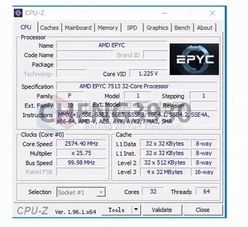 AMD epyc 7513 32 núcleos 64 hilos 2.6ghz hasta 3.65ghz 200w CPU procesador - Imagen 2 de 2