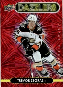 2021-22 Upper Deck Dazzlers Red Trevor Zegras Anaheim Ducks #DZ-1