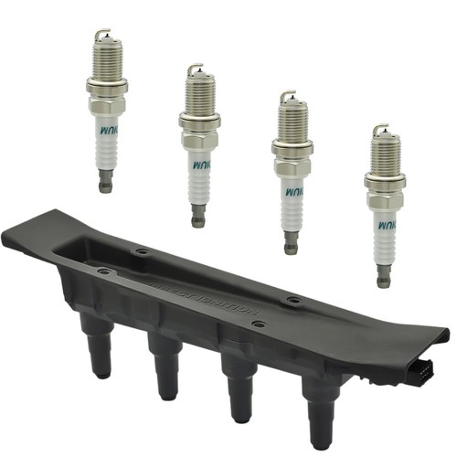 Bobina de encendido + paquete de bujías para SAAB 9-3 9-5 1999-2009 L4 2,0 L C1705 UF577 - Imagen 11 de 11