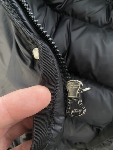 Genuine Moncler Hermine Black Down Jacket 1 S 18”ptp RRP£1395 Vgc Armoise Bady - Picture 13 of 17