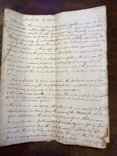 Handwritten Sermon from Mid 1800s Luke22.19.20 Traveling Preacher