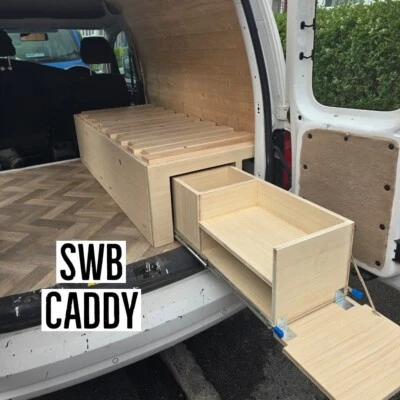 EASY LIVIN' FURNISHINGS SWB Caddy bed, Bespoke Pull Out Bed For Vans, Campers, Boats. Micro camper Bed