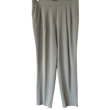 Aritizia Babaton Gray Cohen Pleated Cropped Dress Pants Womens 6 READ 