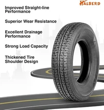Premium Radial ST175/80R13 Trailer Tire 8PR 175 80 13 Tubeless Replacement Tyre