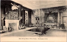 Washington, DC State Dining Room White House Postcard UDB