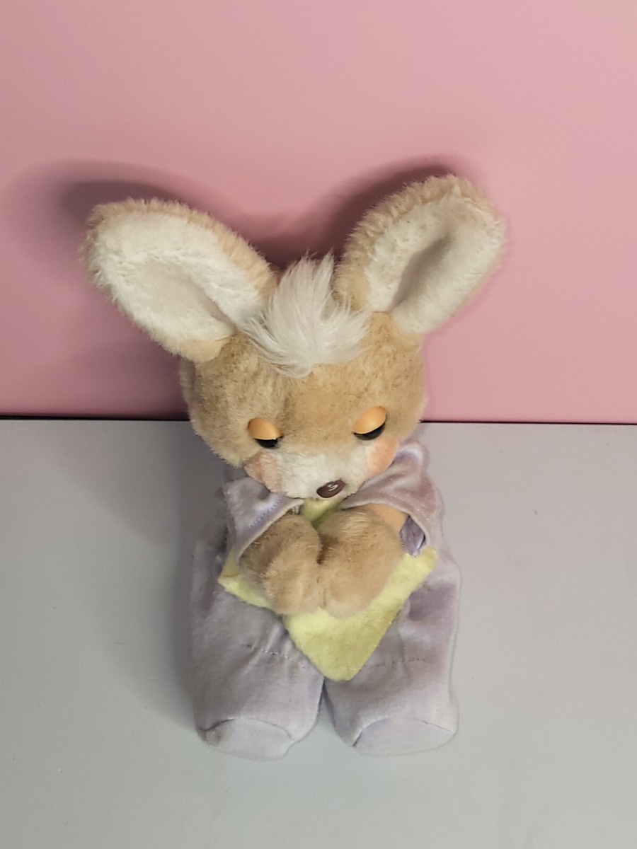 Beddy Bye Bunny Plush Rattle Applause Vintage Rare Teddy Beddy