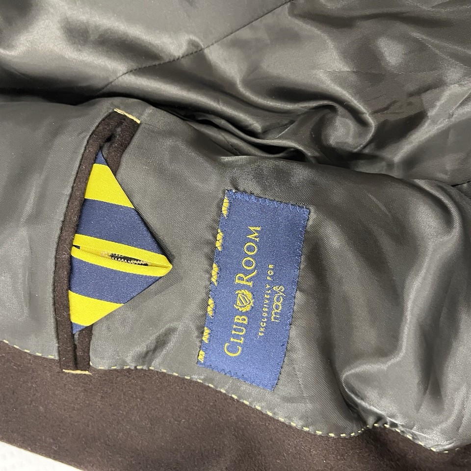 Club Room by Macy's Mens 42R Blazer Sports Jacket 100 Cashmere