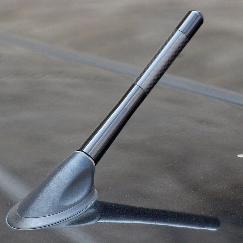 4,7-дюймовая черная автомобильная антенна из углеродного волокна радио FM-антена с комплектом винтов - Изображение 4 из 4