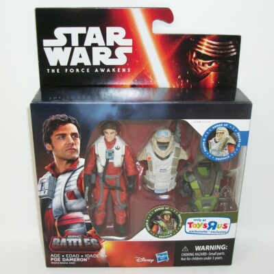 Star Wars The Force Awakens Epic Battles Poe Dameron Figur ToysRUs Exclusive