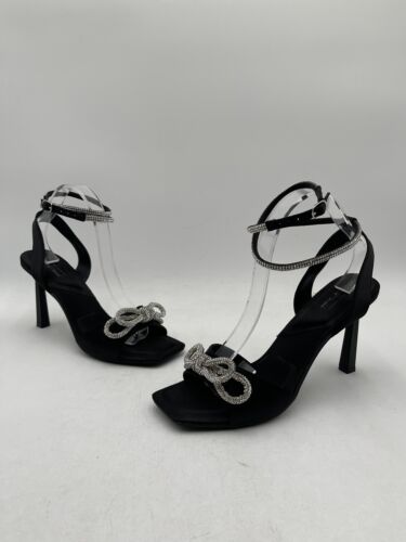 Call It Spring Women’s Elysha Heel Sandal Black Patent Leather Size 11 - Picture 3 of 5
