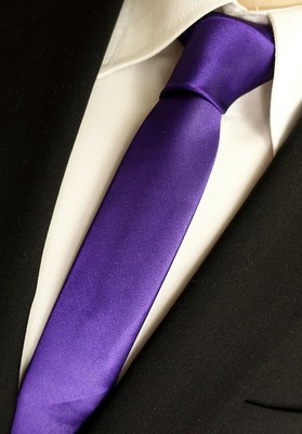 Fabio Farini moderne 6 cm Krawatte f/&uuml;r jeden Anlass in kr/&auml;ftigem lila violett