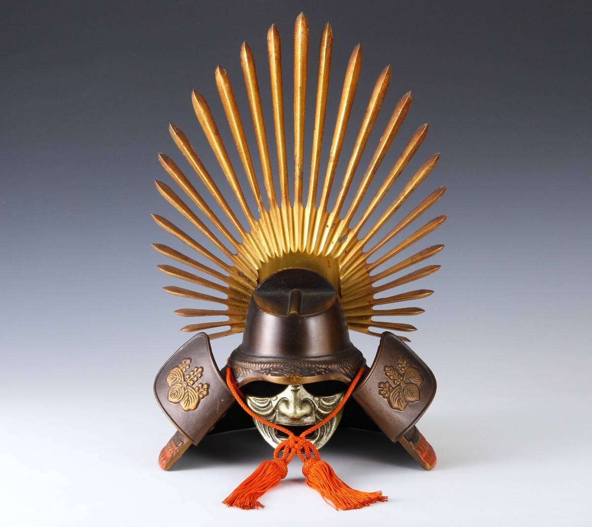 Japanese Old Vintage Samurai Helmet -Hideyoshi Kabuto with a