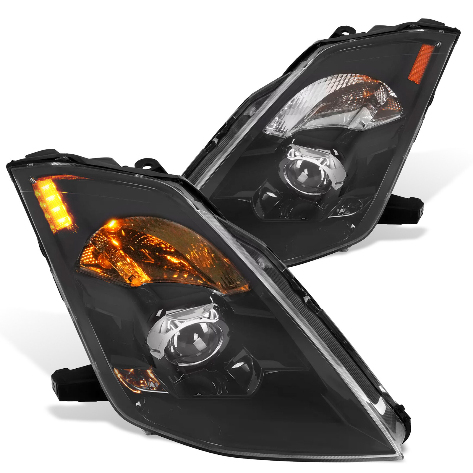 2PCS HID Projector Headlights for 2003-09 Nissan 350Z Xenon Models