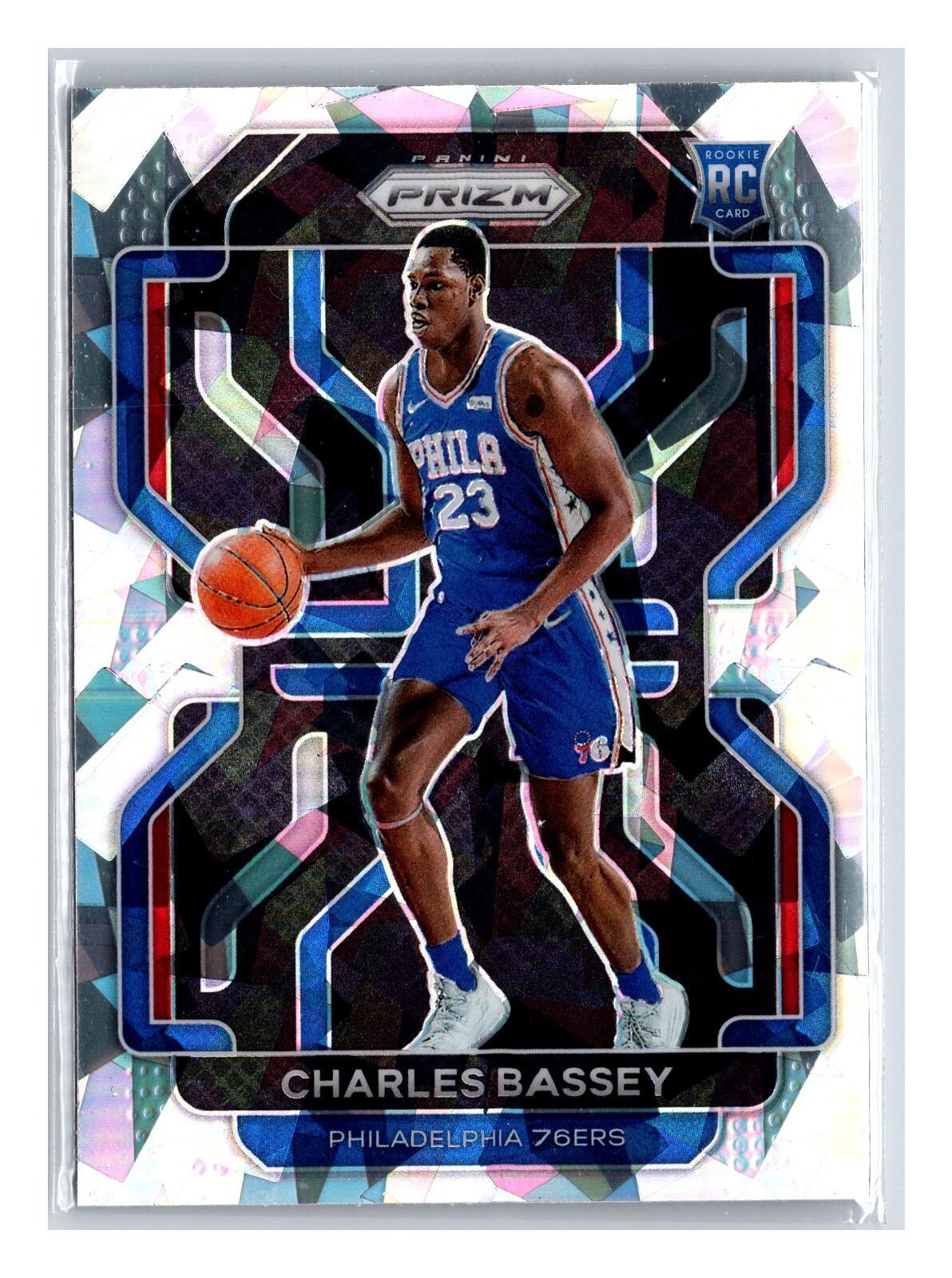 Charles Bassey RC 2021-22 Panini Prizm Cracked Ice Prizm Rookie #304