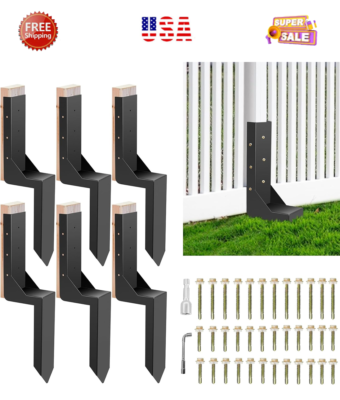 #ad #ad ATCWF 6 Pack 3.74quot; Fence Repair Kit 24in Heavy Spikes for Fixing Tilted Posts $84.99