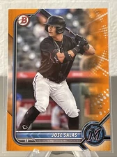 2022 Bowman Draft - Orange #BD-175 Jose Salas /25 (RC)