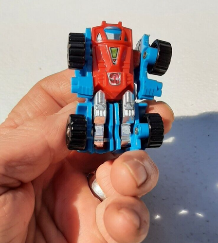 Takara Transformers G1 Mini Bot 1983 Gears Pickup Truck Blue Instructions, Specs - Picture 6 of 7