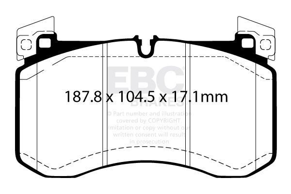 EBC DP42409R  Yellowstuff Brake Pad Set
