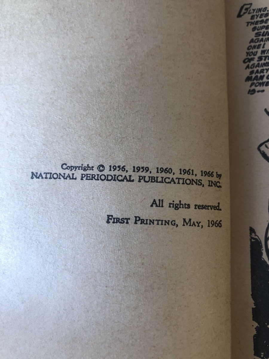 Superman Signet Paperback D2966, First Printing 1966 Best of