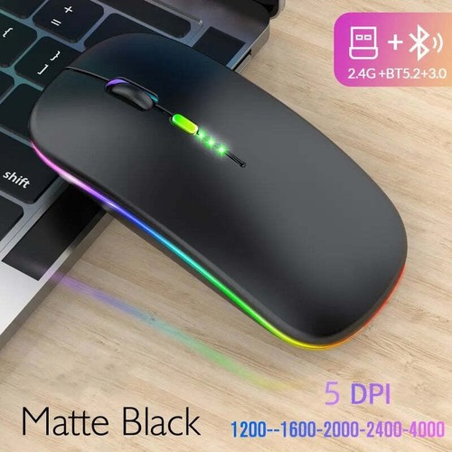 Bluetooth Wireless USB Rechargeable RGB Mouse - Picture 7 of 12