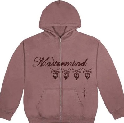 Travis Scott Cactus Jack For Mastermind Skull Zip Hoodie size Large 