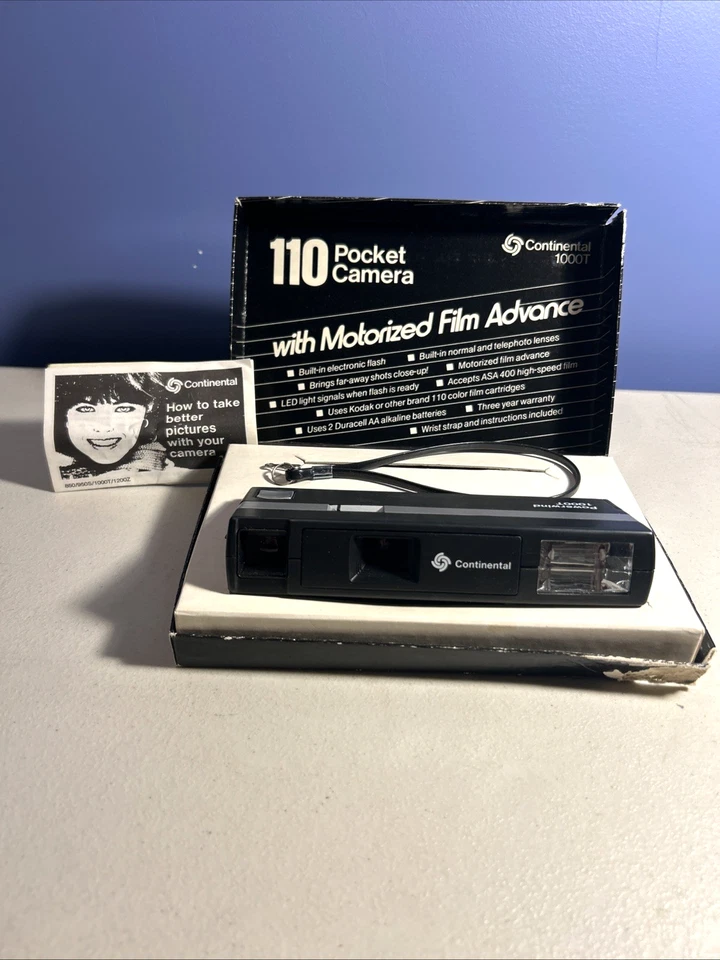 VTG Continental  T-1000/110mm Camera W/ Paperwork Box -NOS - Never Used - Image 2 of 4