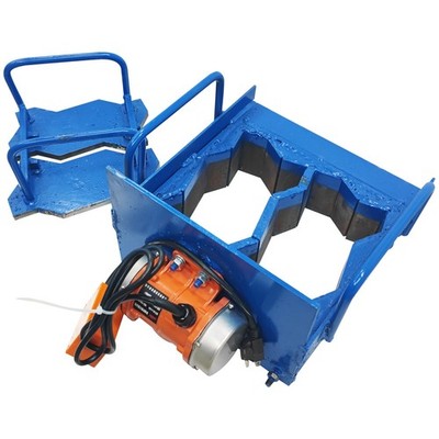 110V Manual Hollow Soil Block Brick Molding Machine 8.85X4.4X2.36'' Brick Size