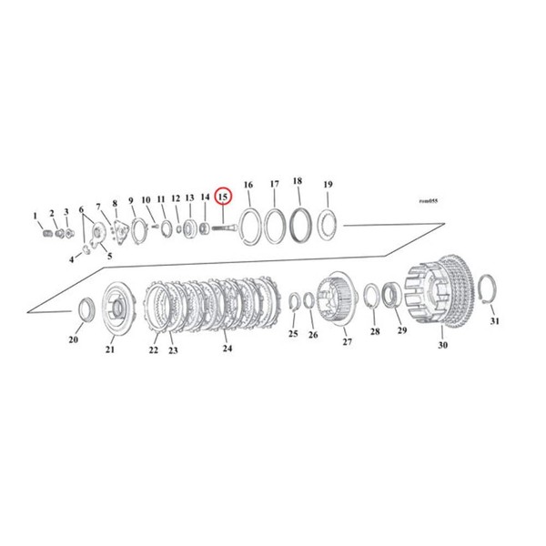 Tornillo De Ajuste, Embrague Para Harley-Davidson Sportster 2004-2022