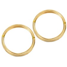 Soft Brass Wire, 2 Rolls 22Ga/0.6x0.6mm 6m/19.69ft Square Craft Wire, Brass