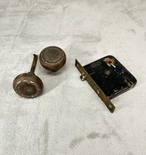 Antique Steel Door Knobs With Yale Mortise Lock No Key