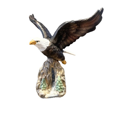 #ad #ad NWOB Hour of power eagle partner Bald Eagle Ceramic Sculpture decorate. H10” $29.95