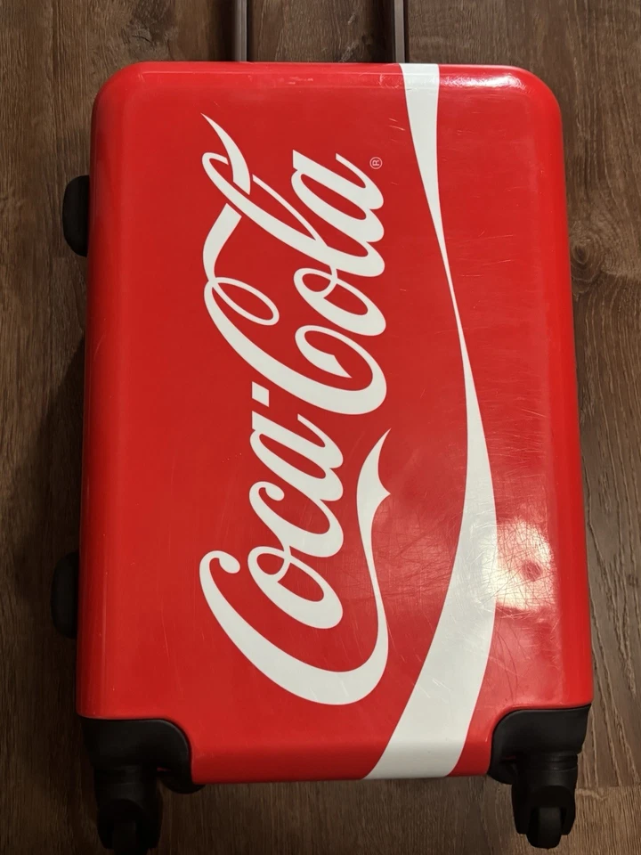 Raro equipaje Coca-Cola 21" unisex con asa giratoria, maleta de viaje roja  Foto 2 de 4