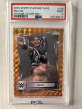 2025 Topps Chrome WWE Michin #168 Orange Geometric Refractor /25