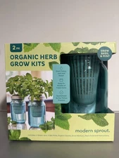 Modern Sprout Mason Jar Grow Kit 2-Pack – Basil & Mint