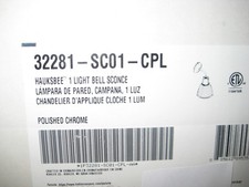 Kohler 1 Light Bell Sconce 32281-SC01-CPL Polished Chrome