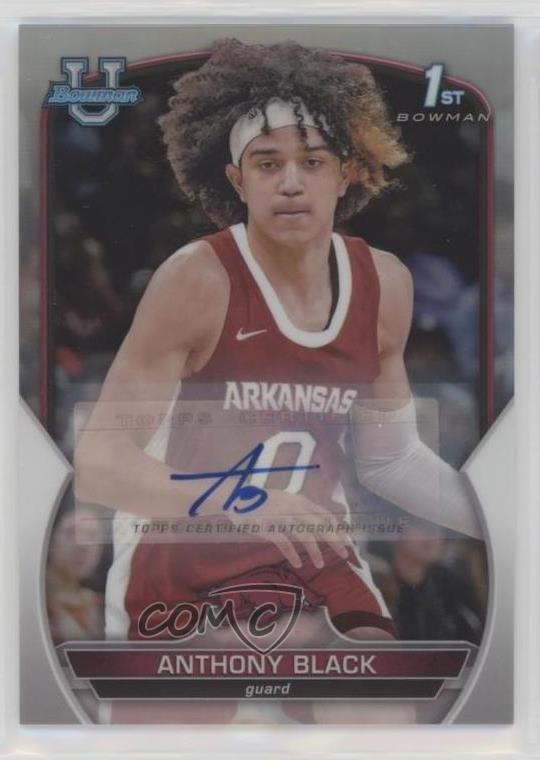 2022-23 Bowman U Chrome Prospect Refractor 148/499 Anthony Black #58 Auto 13ql