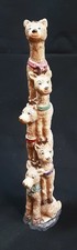 Tall Resin 5 Reindeers Stacked Christmas Decoration