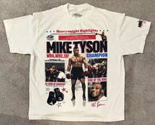 Mike Tyson Collection - Oversized Tee - White - Size Large