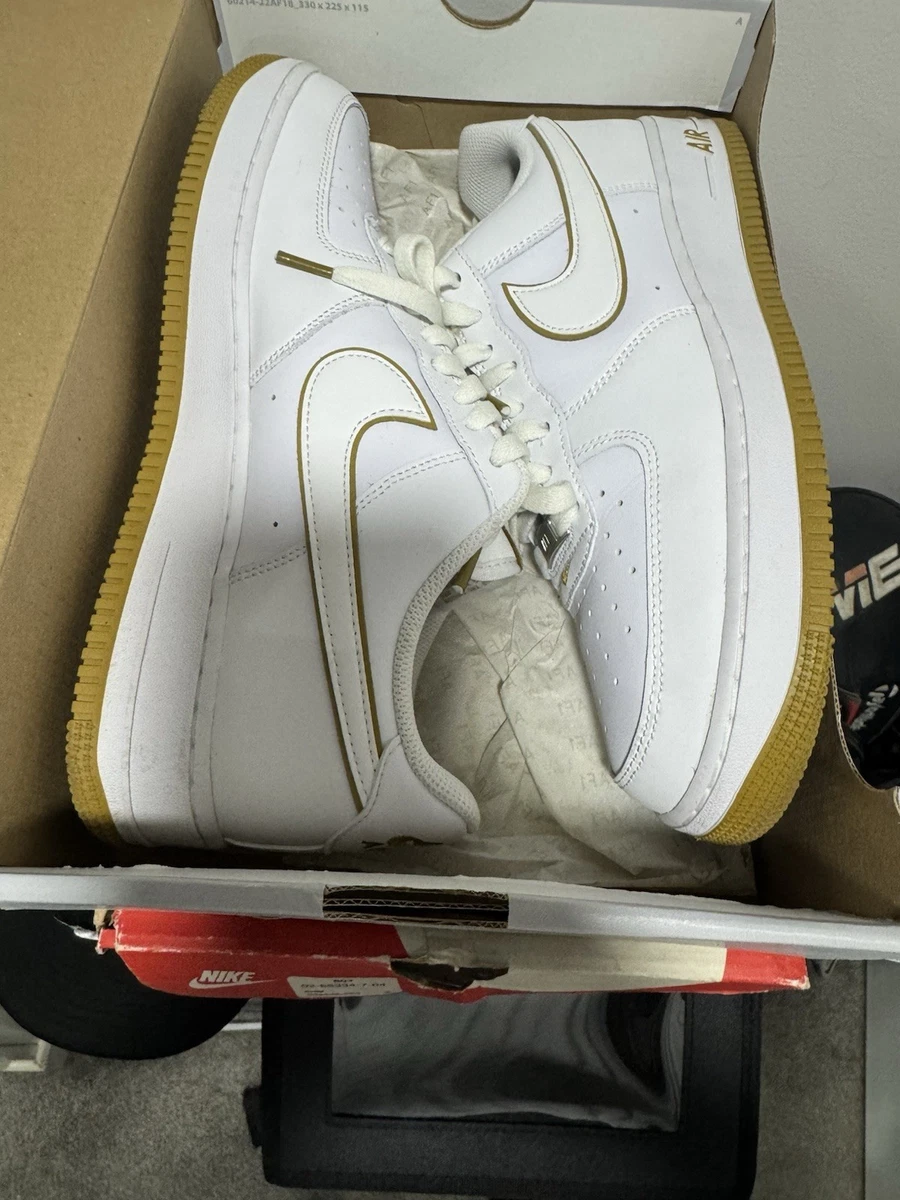 Nike Air Force 1 '07 White University Gold Gum for Sale