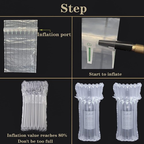 QISF 10 PCS Wine Bottle Protectors | Inflatable Column 10 Pack(no Pump) - Picture 3 of 7