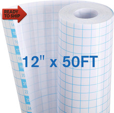 Self-Adhesive Laminating Roll 12" X 50FT, Clear Lamination Vinyl Roll Sel